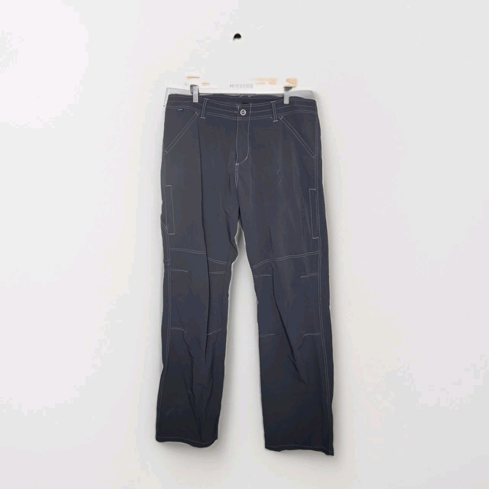 Kuhl Men's Hiking Pants Gray Nylon Spandex Pockets Size 38x34 Gorpcore Athletic